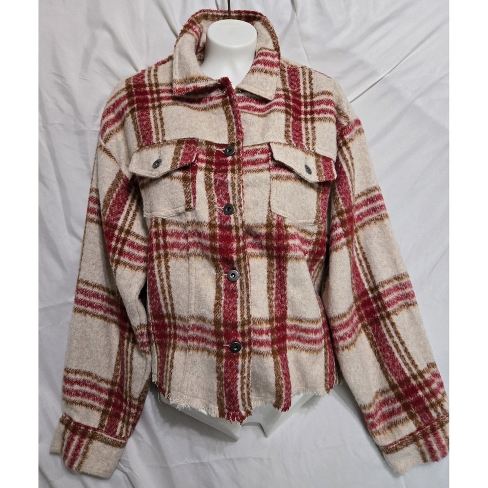 Cato Women's Shacket Red Size Large